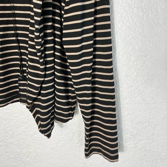 Anthropologie Dolan Left Coast Black and Tan Striped Jacket Blazer Womens Medium - Picture 6 of 10